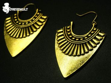 bohemian Triangle earrings, boho, dreadlock jewelry, earrings for dreadheads, festival jewelry, jewelry for hippie, hip jewelry, native jewelry, indian jewelry, gypsy jewelry, goa jewelry, gypsy earrings, goa earrings